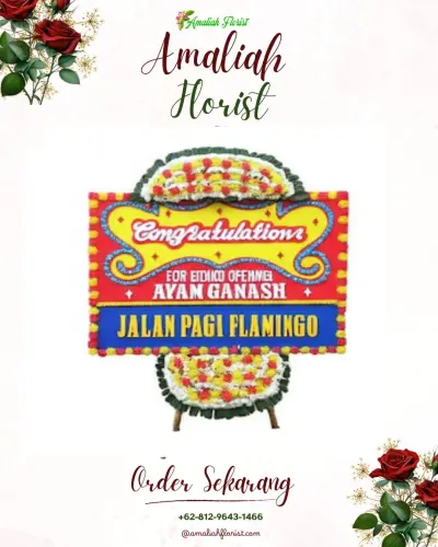 Bunga Papan Congratulation di Tanah Raja
